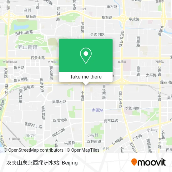 农夫山泉京西绿洲水站 map