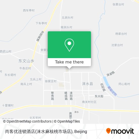 尚客优连锁酒店(涞水麻核桃市场店) map