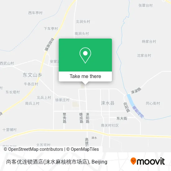 尚客优连锁酒店(涞水麻核桃市场店) map