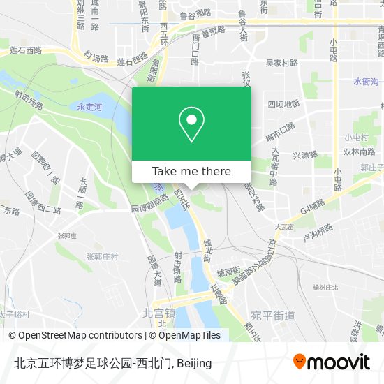 北京五环博梦足球公园-西北门 map