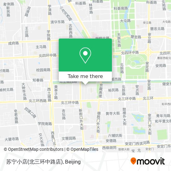 苏宁小店(北三环中路店) map