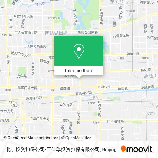 北京投资担保公司-巨佳华投资担保有限公司 map