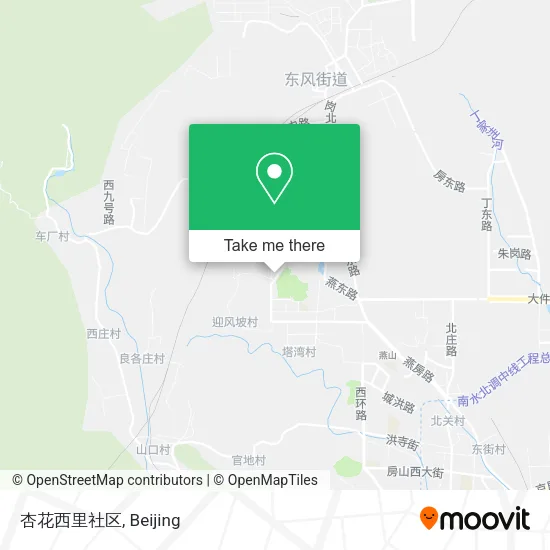 杏花西里社区 map