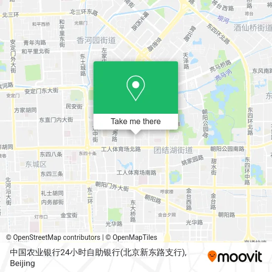 中国农业银行24小时自助银行(北京新东路支行) map