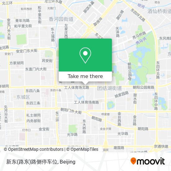 新东(路东)路侧停车位 map