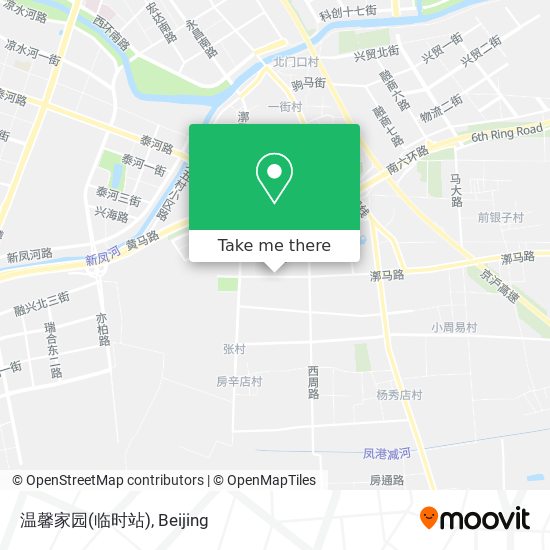 温馨家园(临时站) map