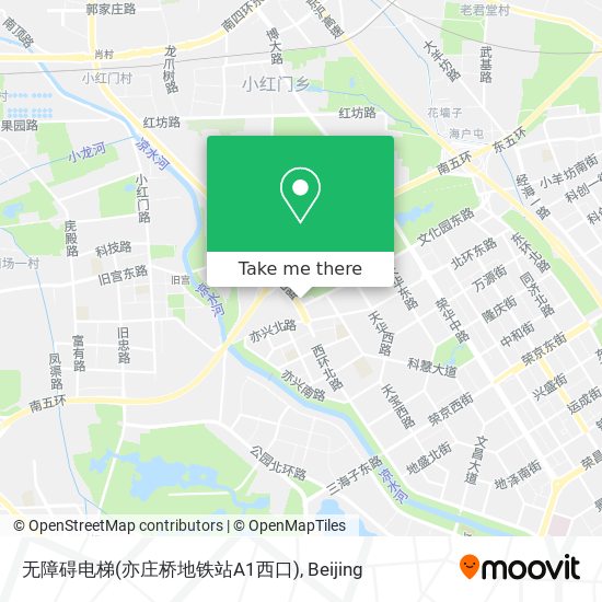 无障碍电梯(亦庄桥地铁站A1西口) map