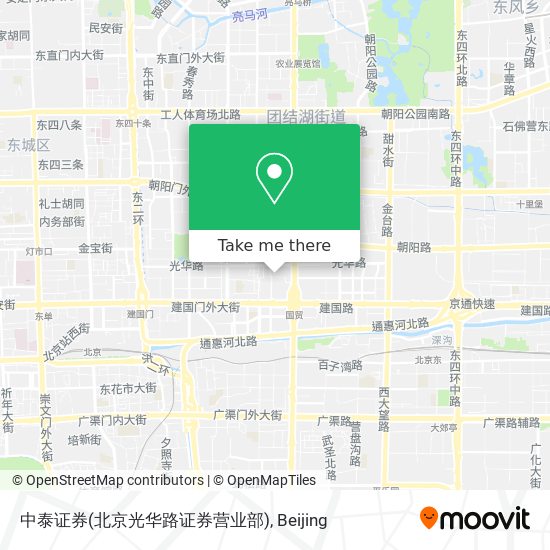 中泰证券(北京光华路证券营业部) map