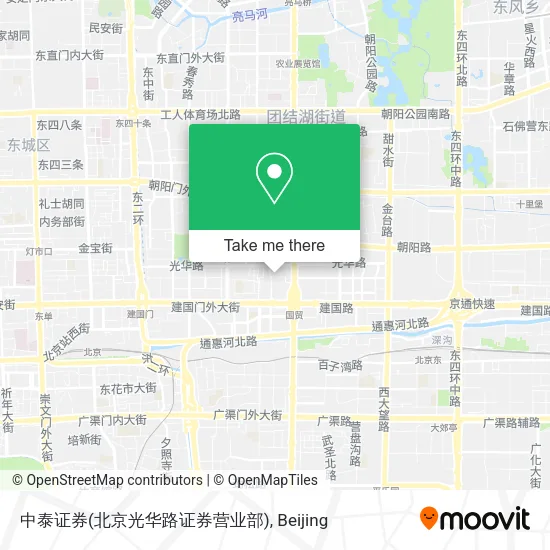 中泰证券(北京光华路证券营业部) map