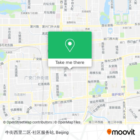 牛街西里二区-社区服务站 map