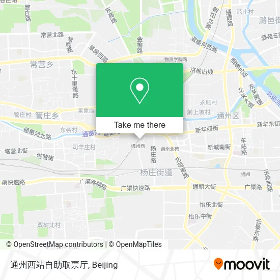 通州西站自助取票厅 map