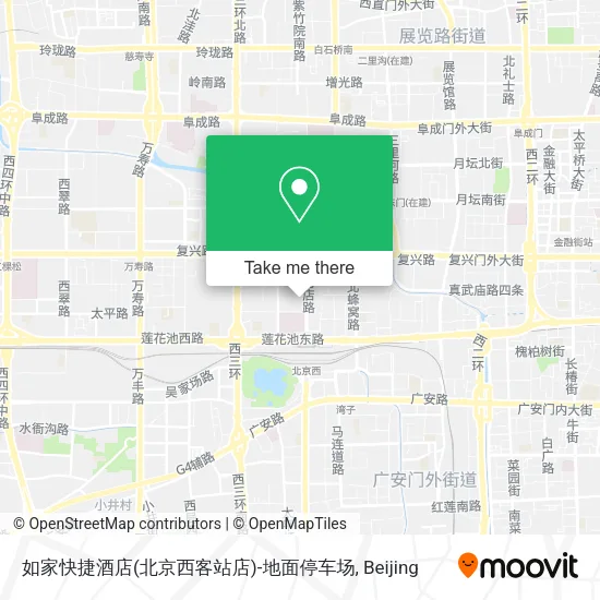 如家快捷酒店(北京西客站店)-地面停车场 map