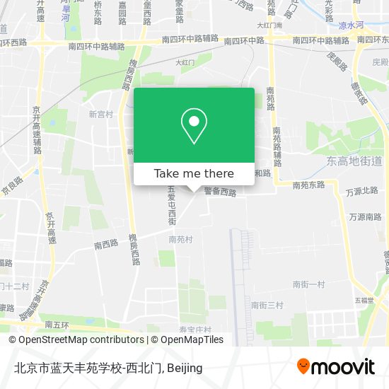 北京市蓝天丰苑学校-西北门 map