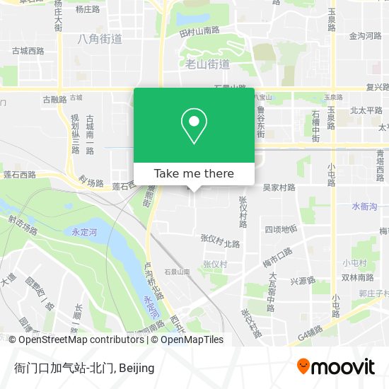 衙门口加气站-北门 map