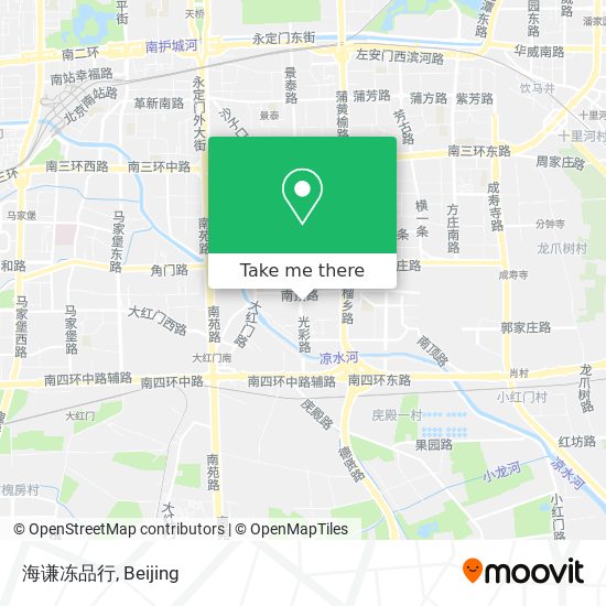 海谦冻品行 map