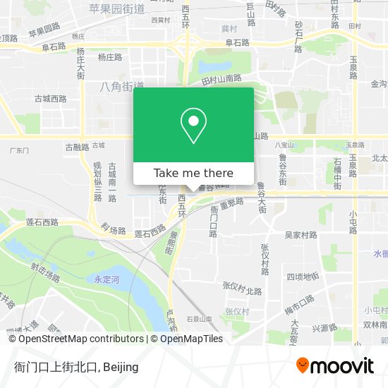 衙门口上街北口 map