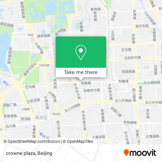 crowne plaza map