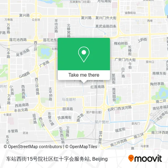 车站西街15号院社区红十字会服务站 map