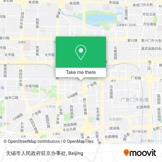 无锡市人民政府驻京办事处 map