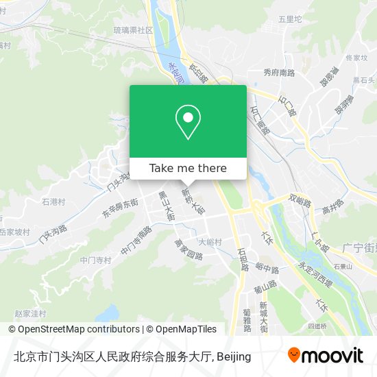 北京市门头沟区人民政府综合服务大厅 map