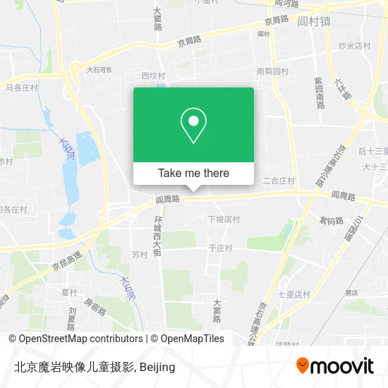 北京魔岩映像儿童摄影 map