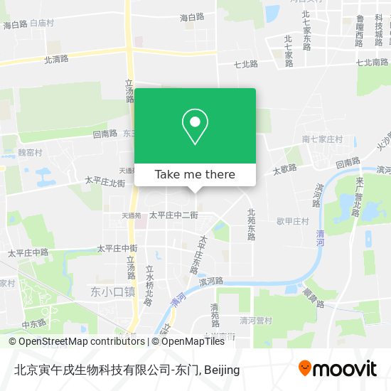 北京寅午戌生物科技有限公司-东门 map