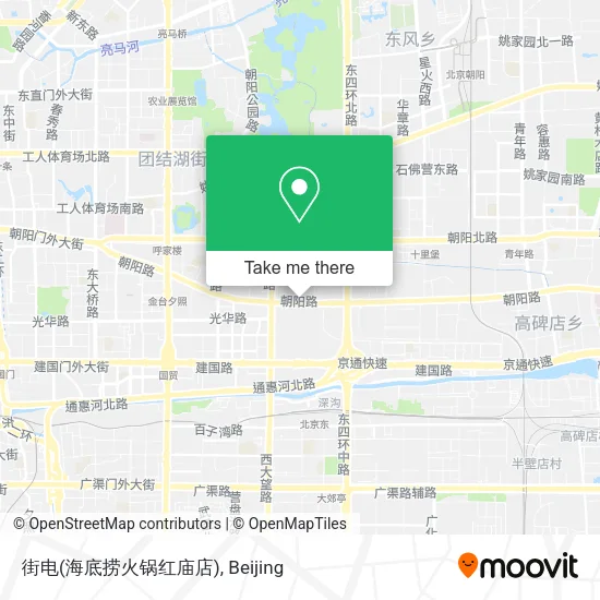 街电(海底捞火锅红庙店) map