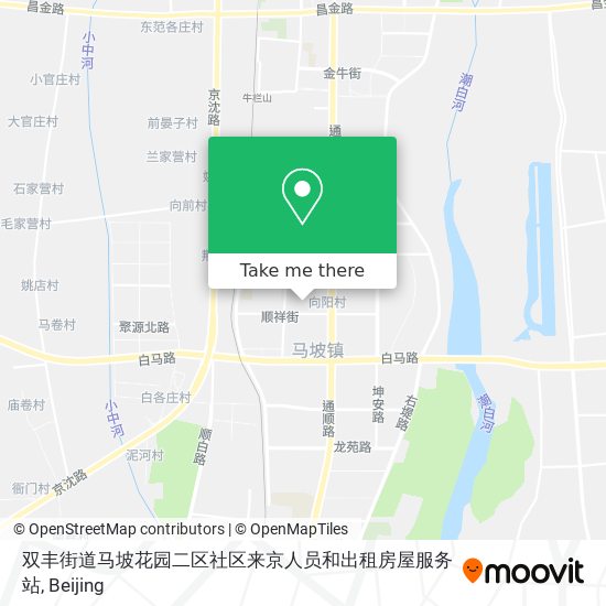 双丰街道马坡花园二区社区来京人员和出租房屋服务站 map