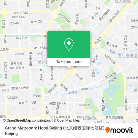 Grand Metropark Hotel Beijing (北京维景国际大酒店) map