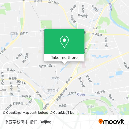 京西学校高中-后门 map