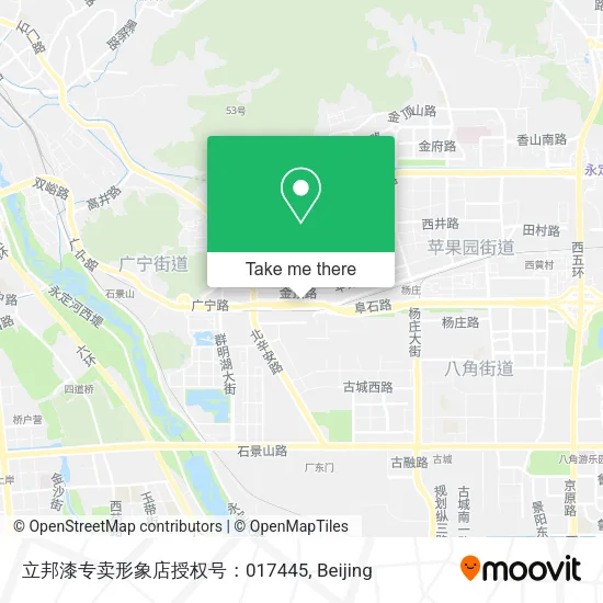 立邦漆专卖形象店授权号：017445 map