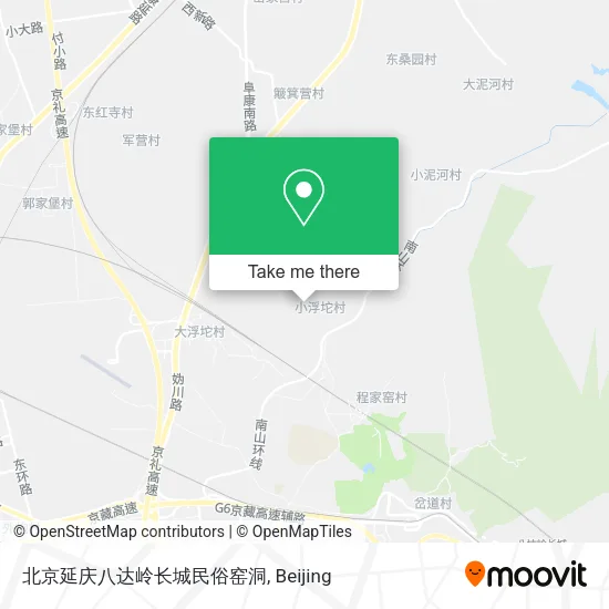 北京延庆八达岭长城民俗窑洞 map