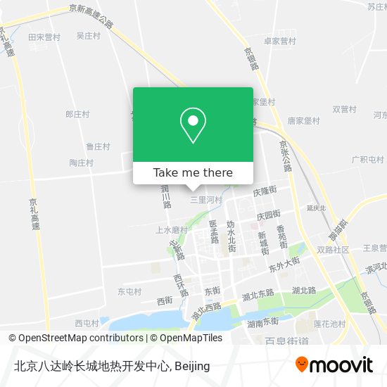 北京八达岭长城地热开发中心 map