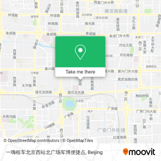一嗨租车北京西站北广场军博便捷点 map