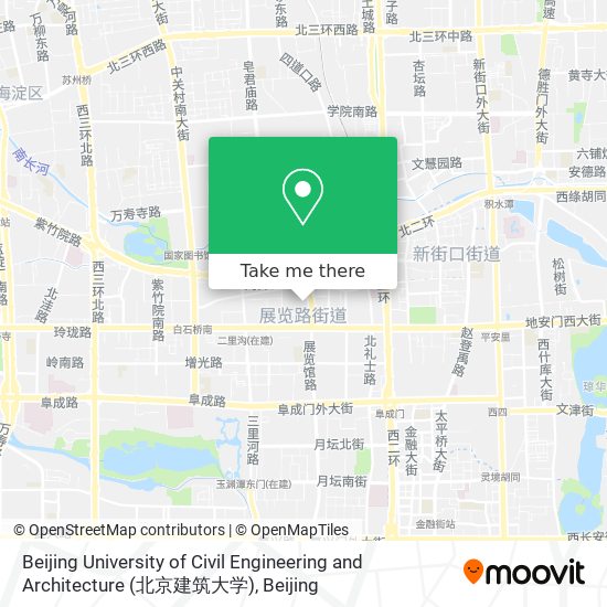 Beijing University of Civil Engineering and Architecture (北京建筑大学) map