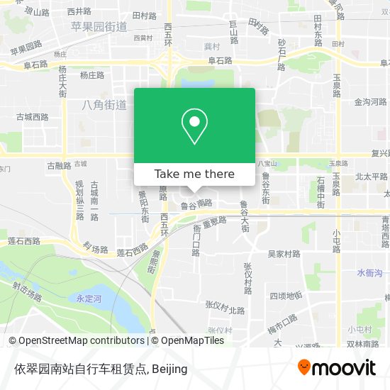 依翠园南站自行车租赁点 map