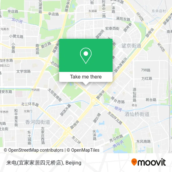 来电(宜家家居四元桥店) map