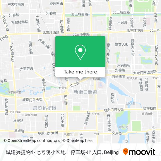 城建兴捷物业七号院小区地上停车场-出入口 map