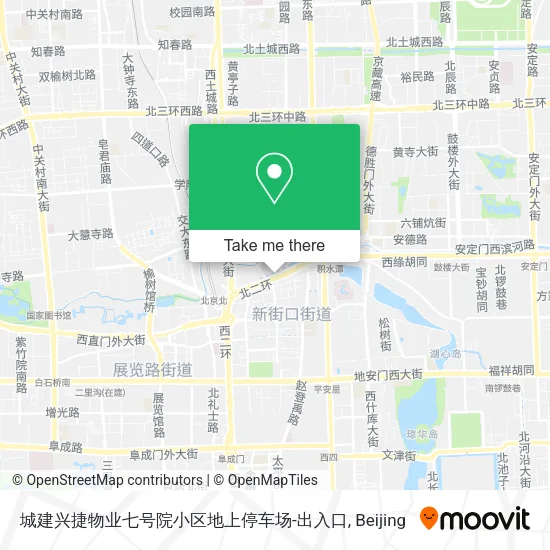 城建兴捷物业七号院小区地上停车场-出入口 map