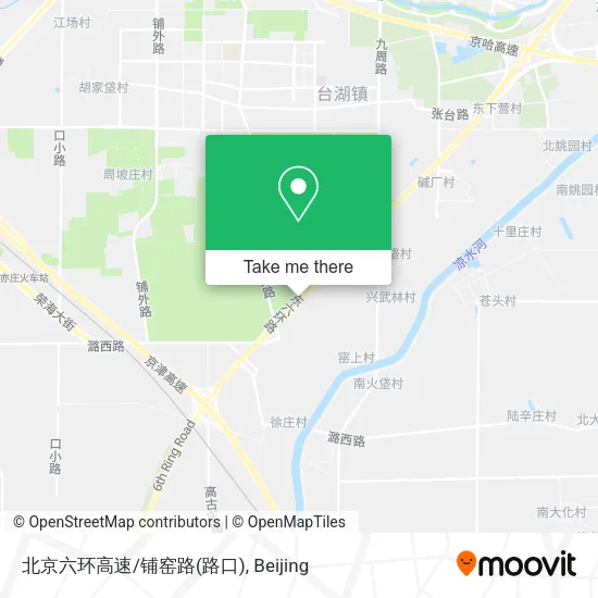 北京六环高速/铺窑路(路口) map