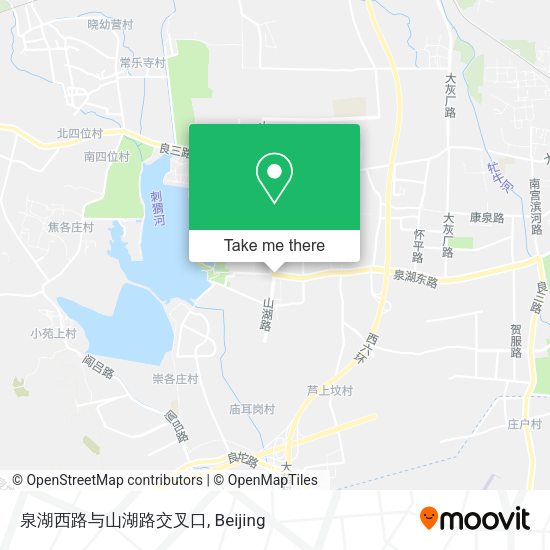 泉湖西路与山湖路交叉口 map