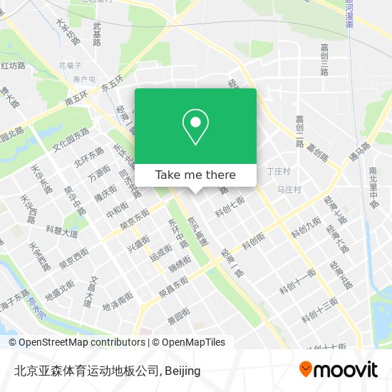 北京亚森体育运动地板公司 map