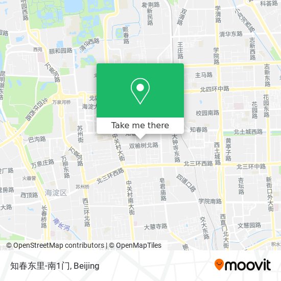 知春东里-南1门 map