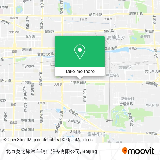 北京奥之旅汽车销售服务有限公司 map
