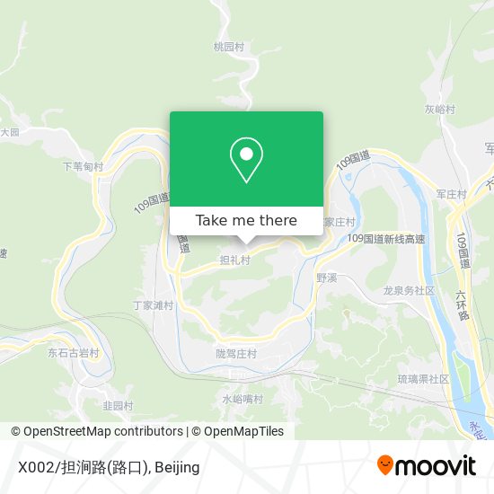 X002/担涧路(路口) map
