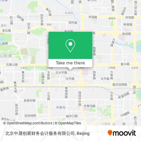 北京中晟创展财务会计服务有限公司 map