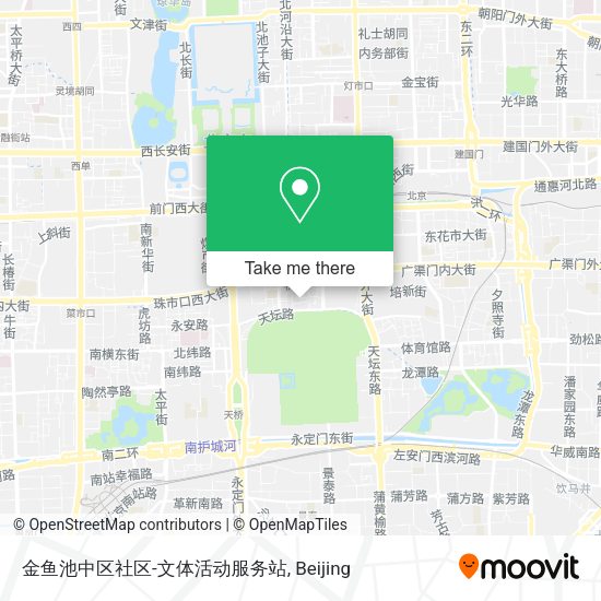 金鱼池中区社区-文体活动服务站 map