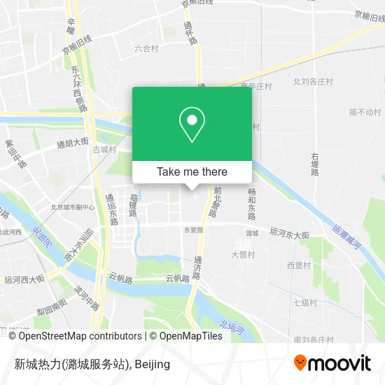 新城热力(潞城服务站) map