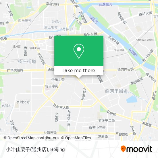 小叶佳栗子(通州店) map