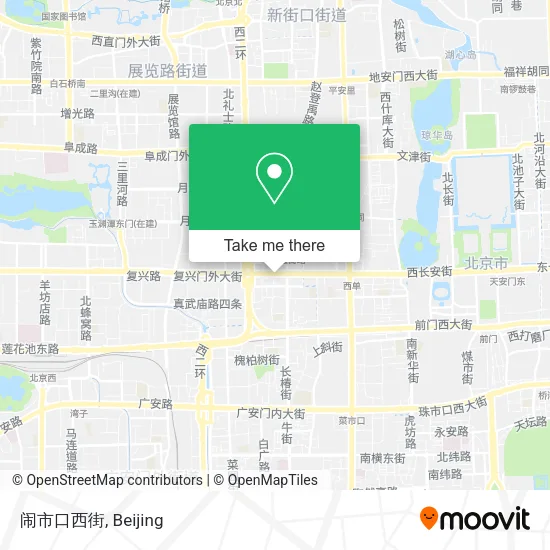闹市口西街 map